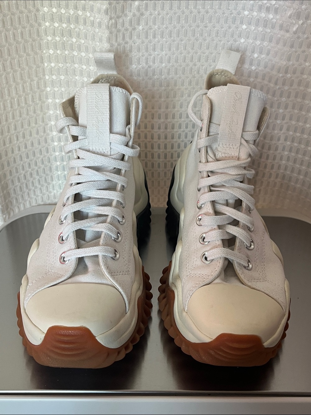 Converse Run Star Motion CX Hi White Gum Platform Sneakers Women's 9 171546C